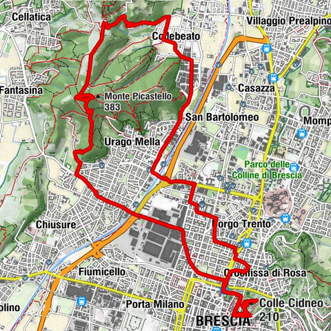 Monte Picastello - Castello di Brescia