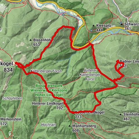Baden Helental Cholerakapelle, Hoher-, Soosser- u. Badener Lindkogel 30.04.2017