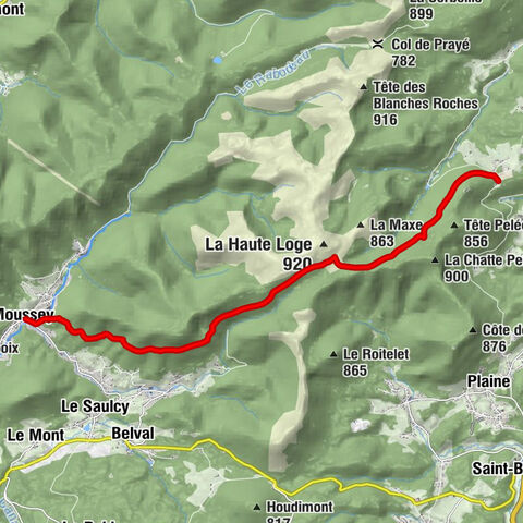 Theme trail: The Salm Passers' Trail (Alsace) to Moussey (Vosges)