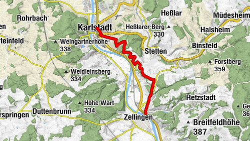 Mainwanderweg Retzbach Karlstadt