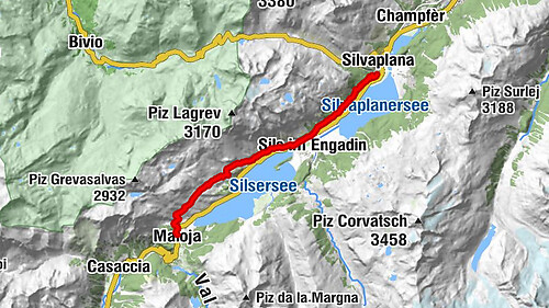 87 Via Engiadina: Stage 1 Maloja-Silvaplana