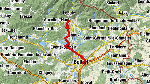 Crossing the Vosges Mountains - Stage 19 - Giromagny - Belfort