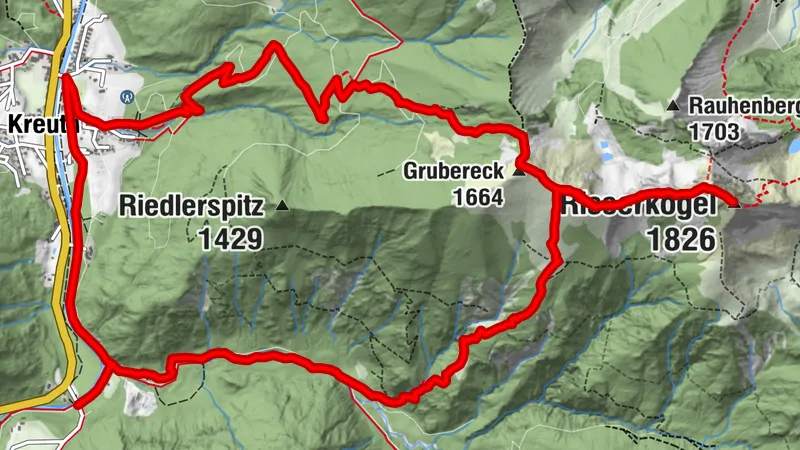 To the Risserkogel from Kreuth