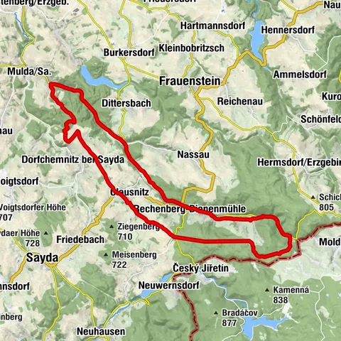 Round tour around Holzhau with a stop at the Sauensäger in Blockhausen