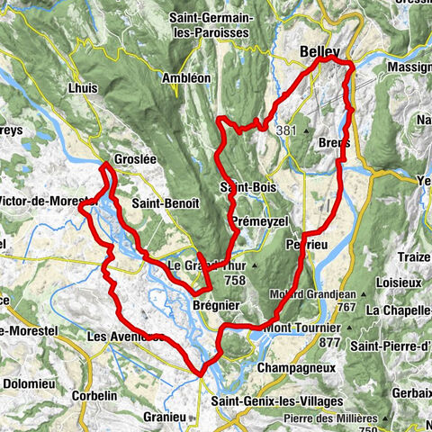 Cycling route: Cascades et pommiers (Waterfalls and apple trees)