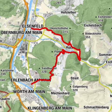 Franconian Red Wine Hiking Trail - 3rd stage from Elsenfeld to Erlenbach