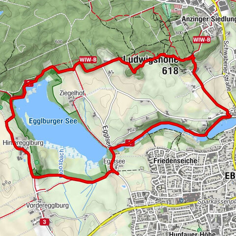 Egelburgersee mit Aussichtsturm