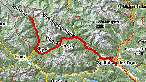 The Glockner cycle route R8