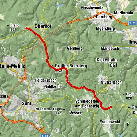 Hiking - Rennsteig - Stage 4 - From Grenzadler to Allzunah