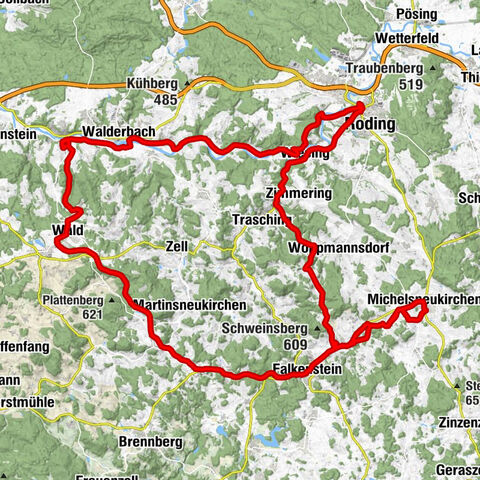 MTB Michelsneukirchen, Wald, Reichenbach, Heilbrünnl, Roding