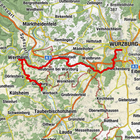 Romantic Road Würzburg-Wertheim-Gamburg