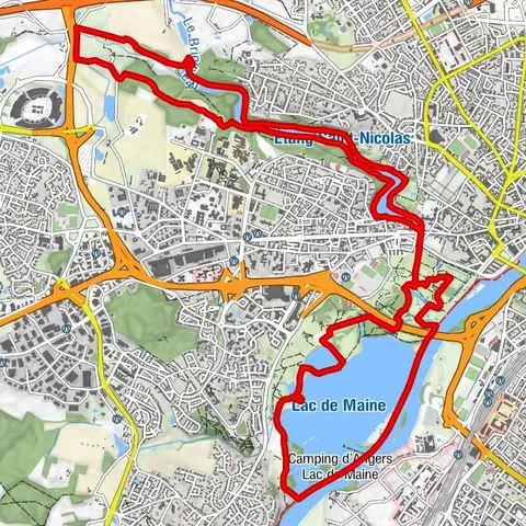 Lake, pond and tributary