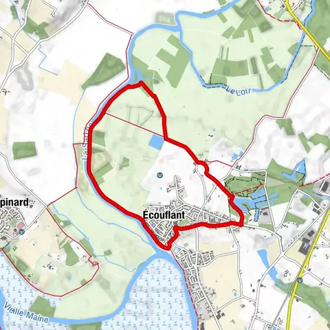 The Sarthe towpath and sandpits