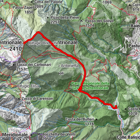 Colle del Balisio Vetta Grigna Settentrionale rifugio Brioschi