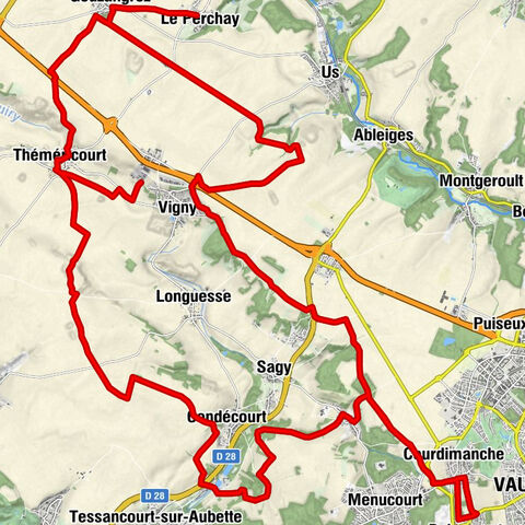 Stage hike along the Aubette