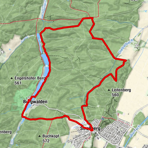 Abenteuerliche Uferpfadrunde von Straßberg