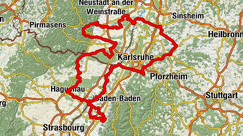 Cross-border cycling route "Orchards" (PAMINA Area)
