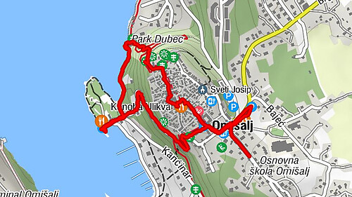 Krk - Rundweg in Omisalj