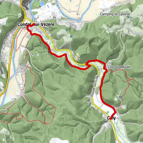 Pêcher dans les eaux Vives du Coly - Entre Coly et Condat - sur - Vézère