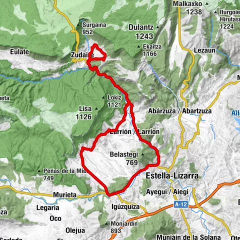 Valle de Allín - Camping Artaza Väg 1