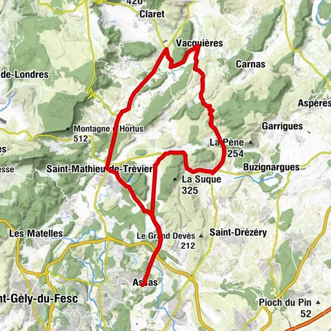 WINE ROUTE BETWEEN GRES DE MONTPELLIER AND PIC SAINT-LOUP