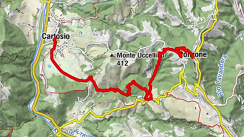 Sentiero Cartosio - Ponzone - Sentiero 569 in camminata