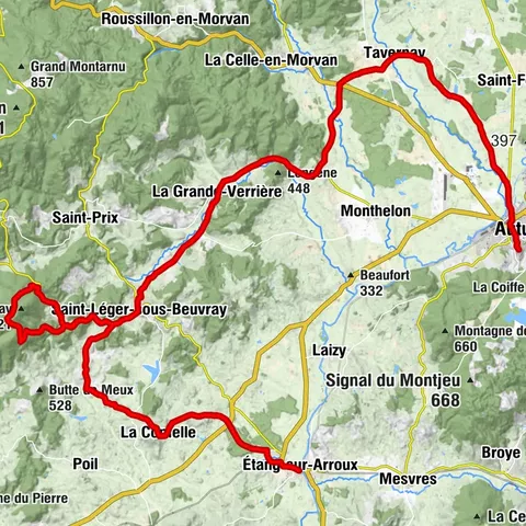 CycloRoute71 - Etape 7 d'Autun à Etang-sur-Arroux