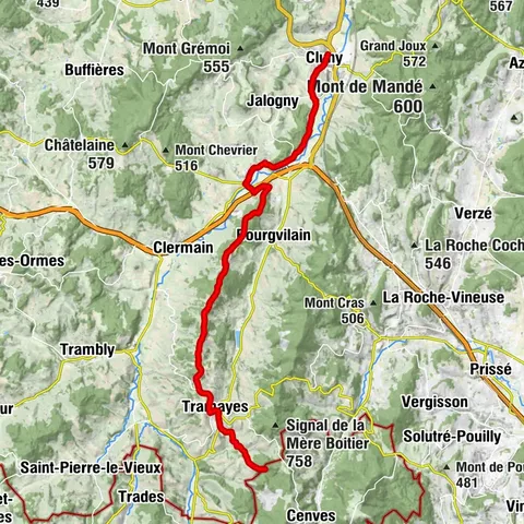 Les Chemins de Saint-Jacques de Compostelle de Cluny au Puy-en-Velay