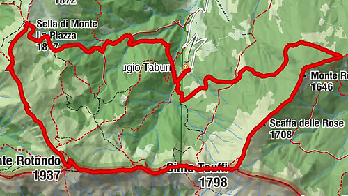 cima Tauffi monte Rotondo monte Lagoni