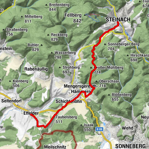 Hike - Steinach Church path - Thuringian Forest