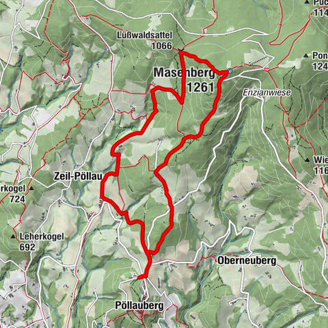 Masenberg-Runde über Lüßwaldsattel, Pöllauberg