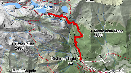 Rifugio lago nero dai bortolotti di Valgoglio
