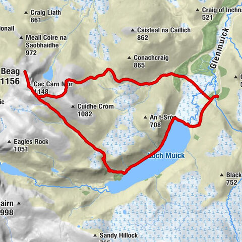 Spittal of Glenmuick - Cac Càrn Beag - Cac Càrn Mòr - Falls of the Glasallt