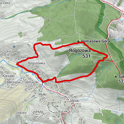 Domasy - Rogożówka - Domasowa Góra - Rogozowa