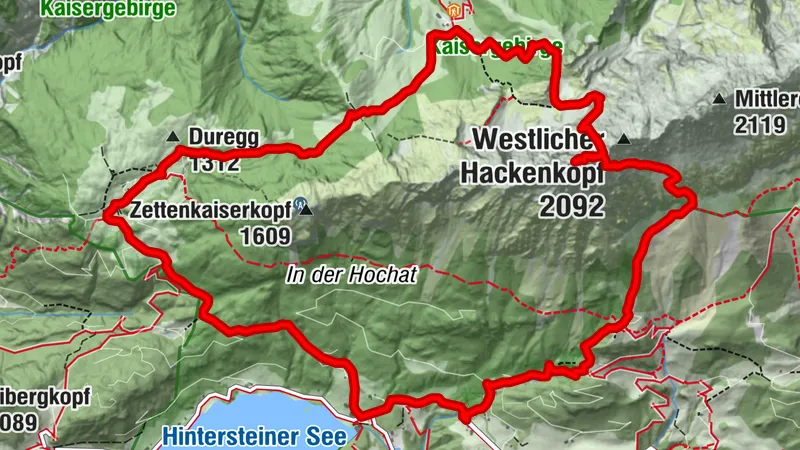 Überschreitung Scheffauer über Widauersteig