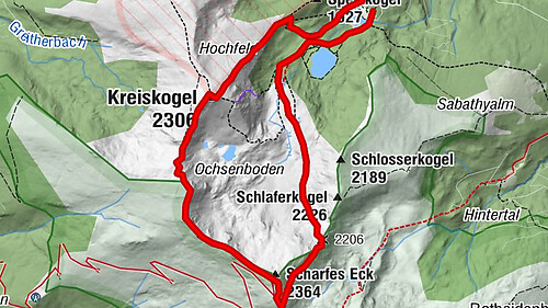 Winterleitenhütte- Scharfes Eck- Kreiskogel