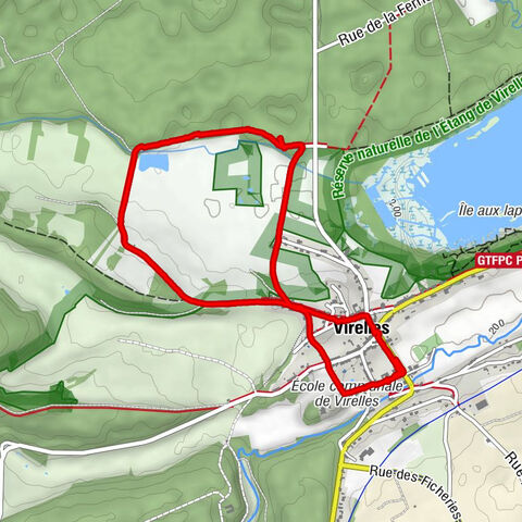 Virelles korte variant uitzicht