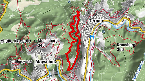 Leichte Rund-Wanderung Dernau / Mayschoß