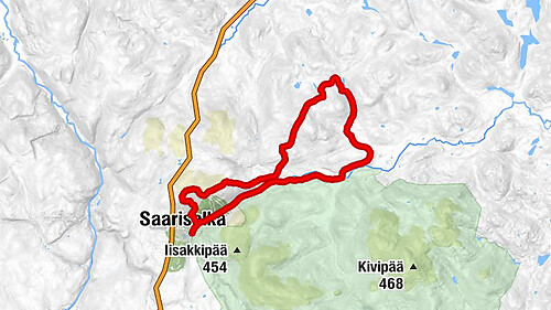 Saariselkä - Huippu-ravintola - Kaunispää - Moitakuru päivätupa