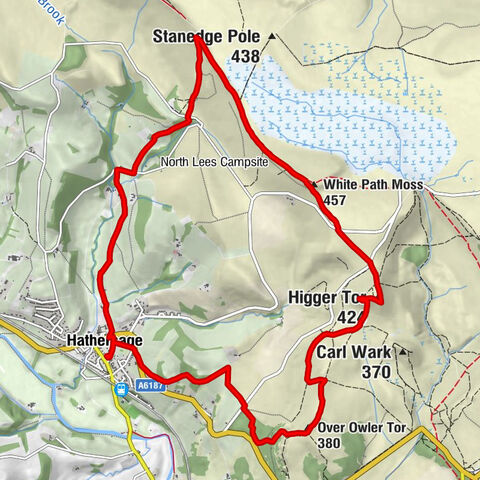 Hathersage - White Path Moss - Higger Tor - Over Owler Tor