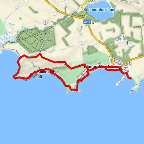 Fife - Elie and Earlsferry - Kincraig Hill - Hall Cave