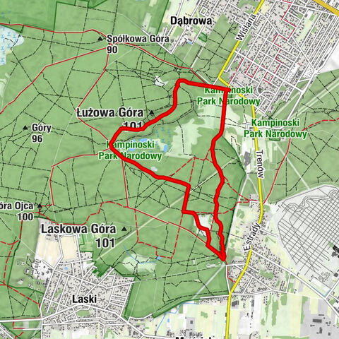 Laski - Łużowa Góra - Opaleń