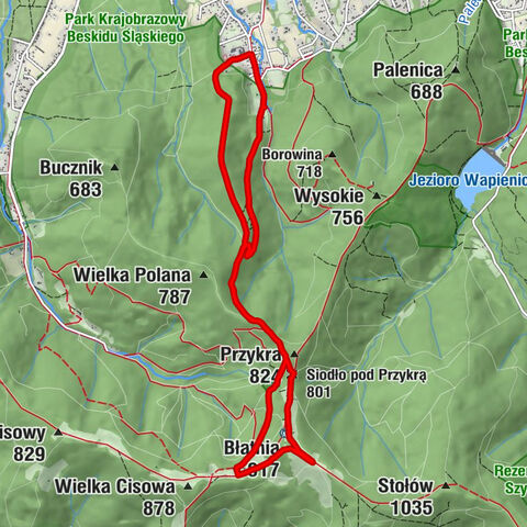 Jaworze - Przykra - Błatnia - Ostry