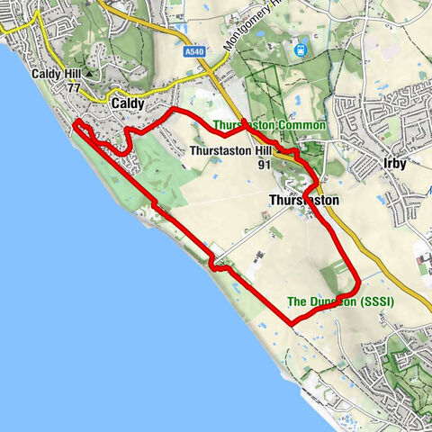 Thurstaston - Thurstaston Hill - Caldy - Wirral