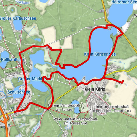 Groß Köris - Neubrück - Neubrück-West - Demken