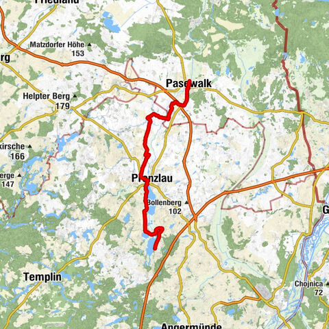 Deutsche Eiche - Dorfkirche Seehausen - Dorfkirche Potzlow - St. Otto