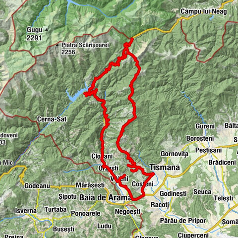 Pasul Jiu-Cerna - Șaua "La Suliți" - Cioaca Fântânii - Biserică