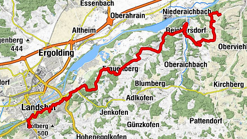 Achdorf - Carossahöhe - Marienkapelle - Landgasthof Scheugenpflug