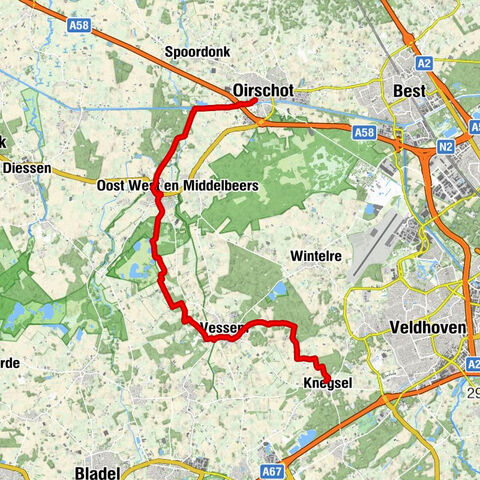Oirschot - Eethuis-cafetaria - Sint-Lambertuskerk - Knegsel