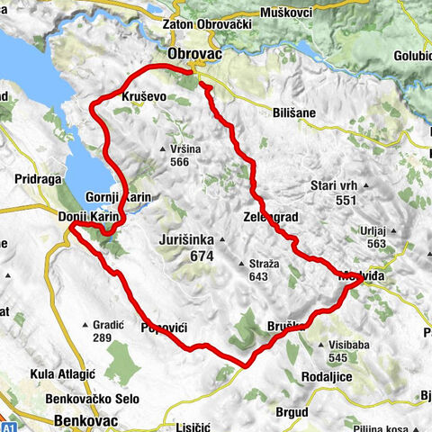 Obrovac - Sv. Marko - Sveti Petar - Župani